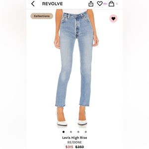 RE/DONE LEVIS HIGH RISE 25
